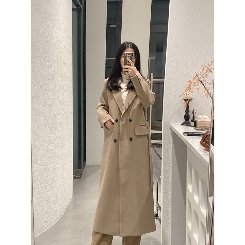 Áo khoác mangto dạ dáng dài phong cách hàn hàng Quảng Châu