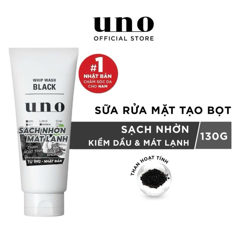 Sữa rửa mặt tạo bọt Uno 100g