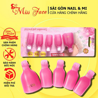 Set 5 kẹp ủ chân - ủ phá gel phá bột cho móng chân - Set 5 cái bằng nhựa cứng cao cấp