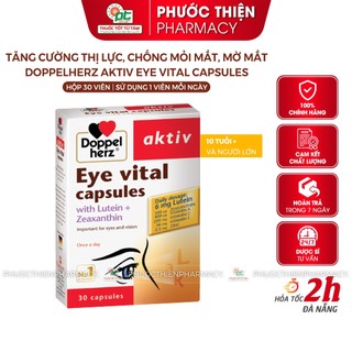 Viên uống bổ mắt, sáng mắt Đức Doppelherz EYE VITAL Capsules 30 Viên Lutein bổ mắt cho bé trên 10 tuổi, người lớn