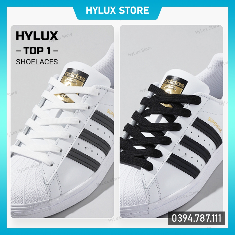 Dây Giày Dẹt 2 Lớp Màu Trắng Cao Cấp Dày Dặn - Dây Giày Thể Thao