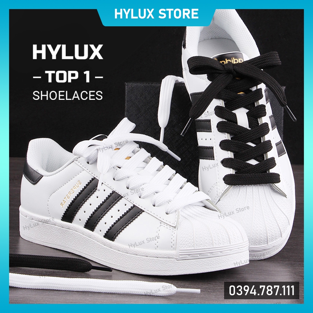 Dây Giày Dẹt 2 Lớp Màu Trắng Cao Cấp Dày Dặn - Dây Giày Thể Thao