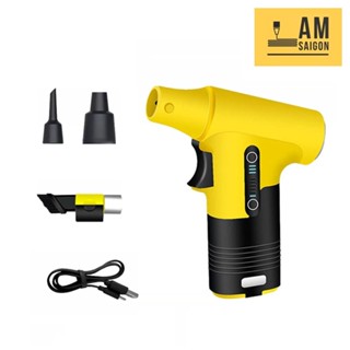 Quạt Phản Lực Jet Fan 120000 RPM , máy thổi mini công suất cao kèm phụ kiện, sạc type C dung lượng cao