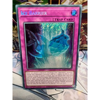 Thẻ bài ice barrier - ra01-en071 - secret ultimate platinum