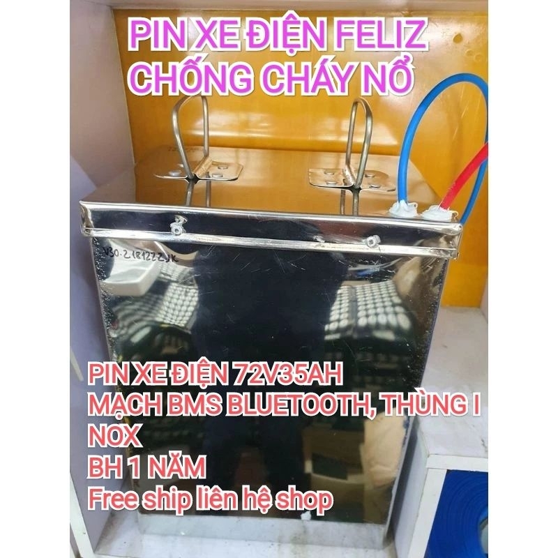 PIN XE ĐIỆN VINFAST FELIZ 72V35AH BLUETOOTH THÔNG MINH