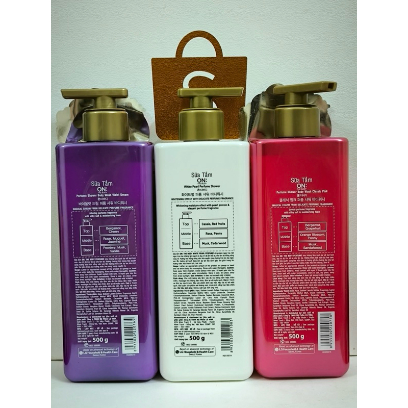 Sữa tắm dưỡng ẩm hương nước hoa On: The Body Perfume 500g