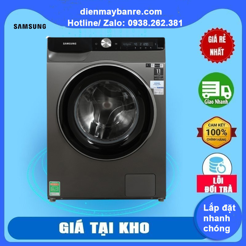 Máy giặt sấy Samsung 11 kg WD11T734DBX/SV