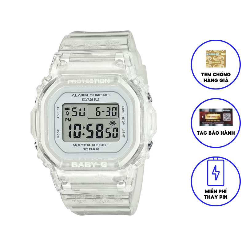 Đồng hồ casio nữ dây nhựa BABYG BGD-565S-7DR chính hãng