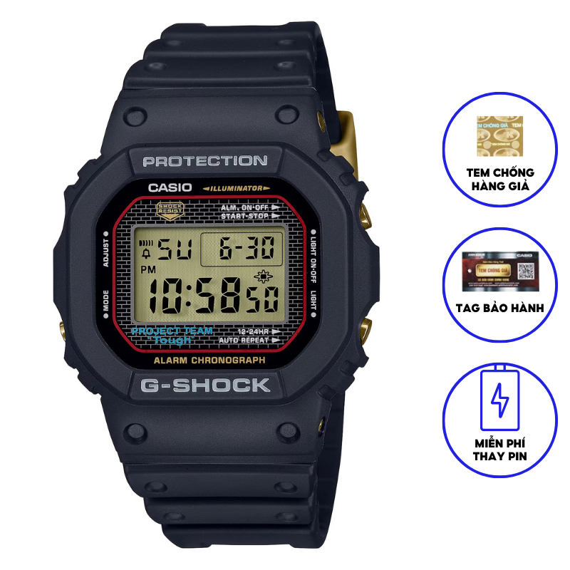 Đồng Hồ Casio Nam Dây Nhựa GSHOCK DW-5040PG-1DR Chính Hãng