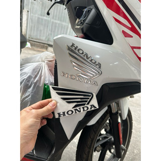Tem Decal Logo Honda Cánh Chim 3D Chất Liệu Nhựa Dẻo