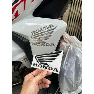 Tem Decal Logo Honda Cánh Chim 3D Chất Liệu Nhựa Dẻo