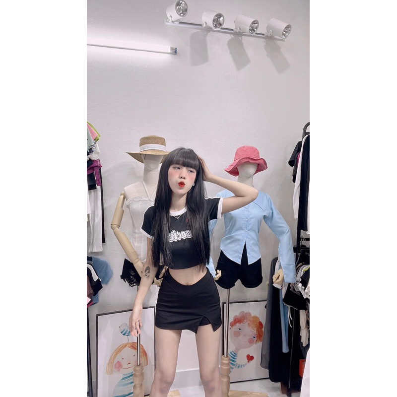 CHÂN VÁY XẺ ÔM EO