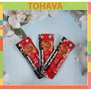Snack miếng Cá hồi nướng thơm cay thương hiệu dưa hấu đỏ