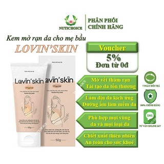 Kem rạn da Lovin'skin ngừa và làm giảm rạn nứt thâm da, làm đều màu da, dưỡng ẩm tái tạo làm dịu da, phù hợp mọi loại da