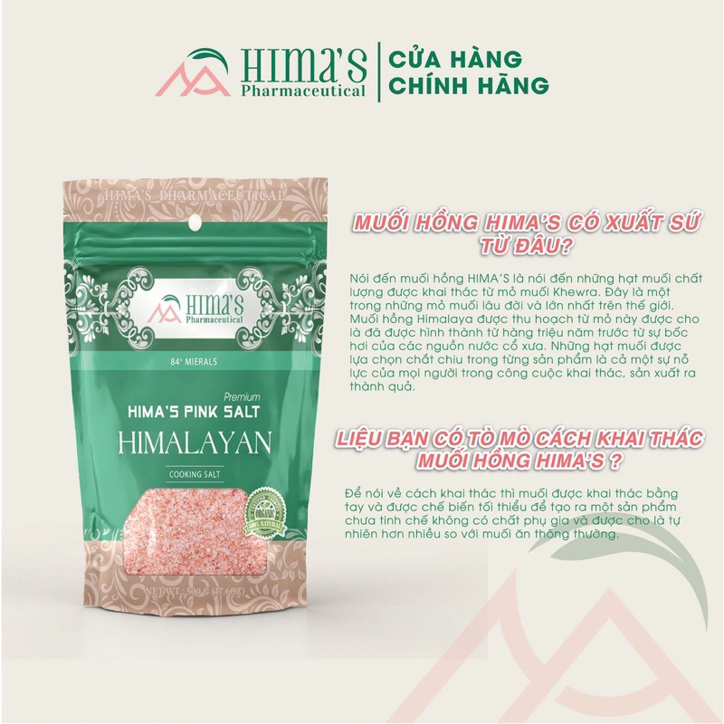 Muối hồng Himalaya Hima's Pink Salt