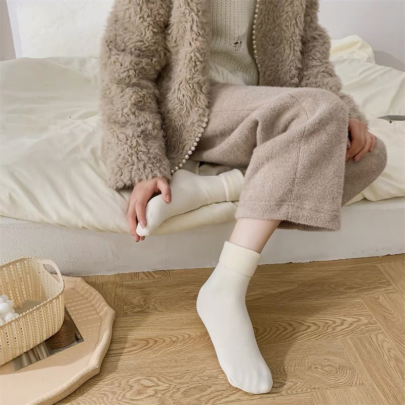 Sét Tất Lót Nỉ Siêu Ấm