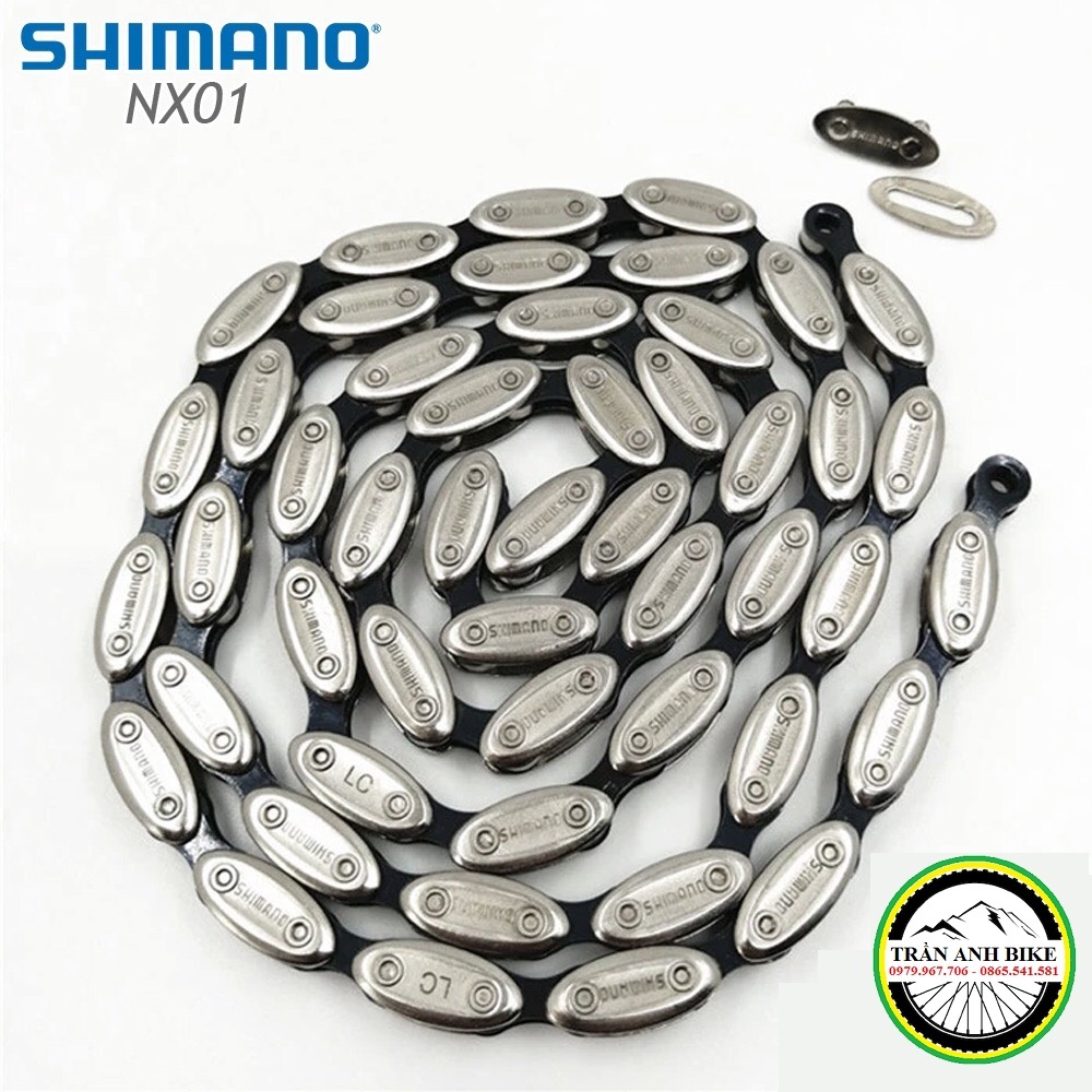 Xích sên hạt đậu Olive SHIMANO / FSC / FNC - Xích sên 1 tầng cho xe đạp Fixed Gear