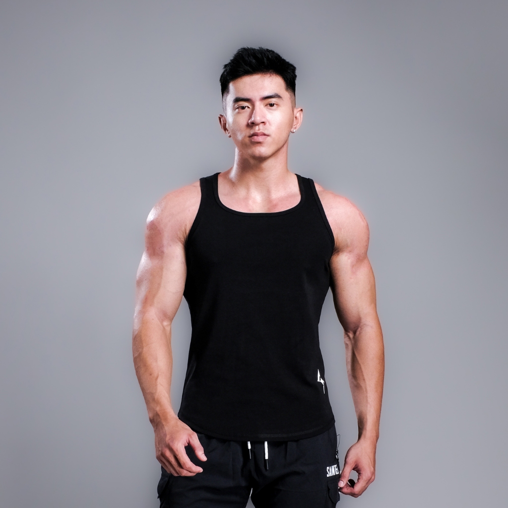 Áo ba lỗ thun gân, Sainyan Tank form body slimfit tôn dáng | SAINTED