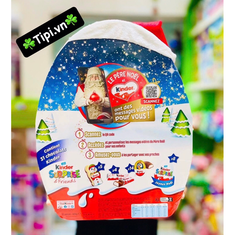 🍫🎄☃️ Lịch Đếm Ngược Giáng Sinh Kin.Der Surprise & Friends ☃️🎄🍫