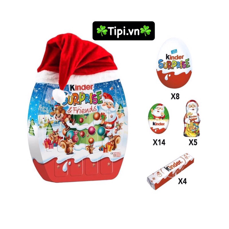 🍫🎄☃️ Lịch Đếm Ngược Giáng Sinh Kin.Der Surprise & Friends ☃️🎄🍫