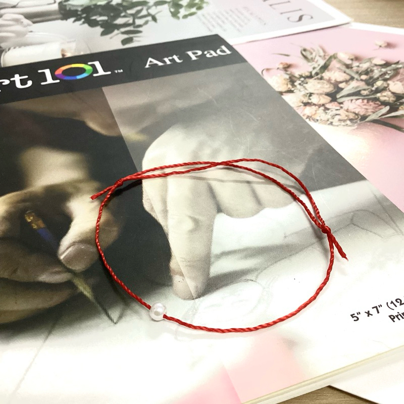 Vòng chỉ đỏ MAY MẮN Vòng tay handmade ngày tết dây mảnh siêu dễ thương