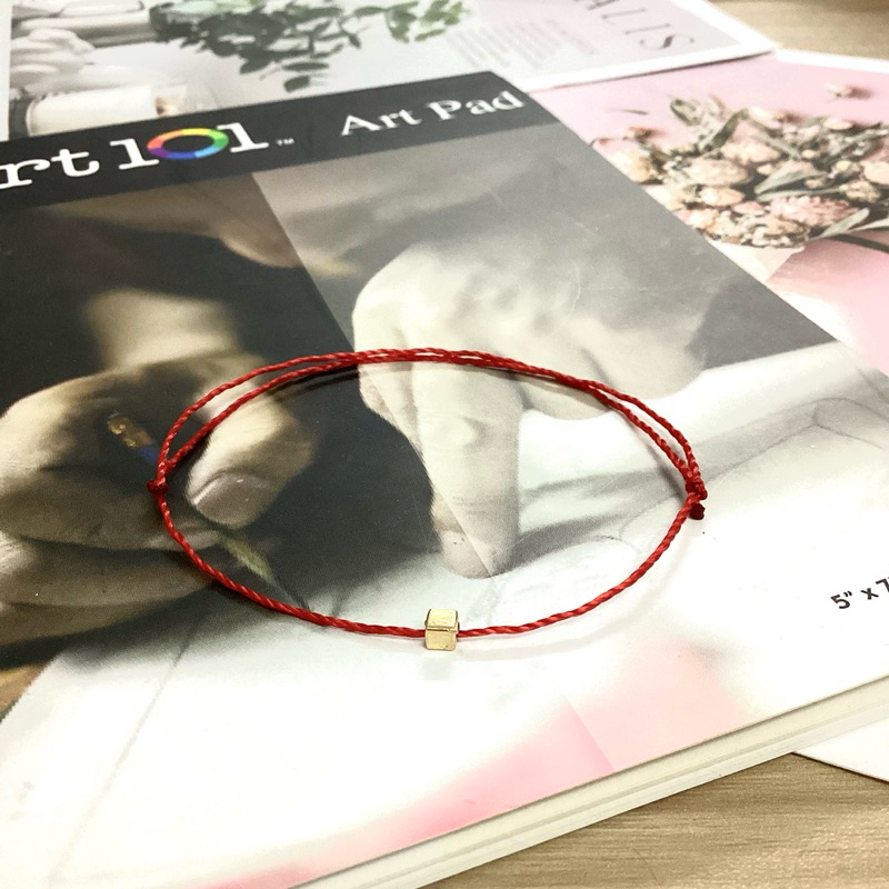 Vòng chỉ đỏ MAY MẮN Vòng tay handmade ngày tết dây mảnh siêu dễ thương