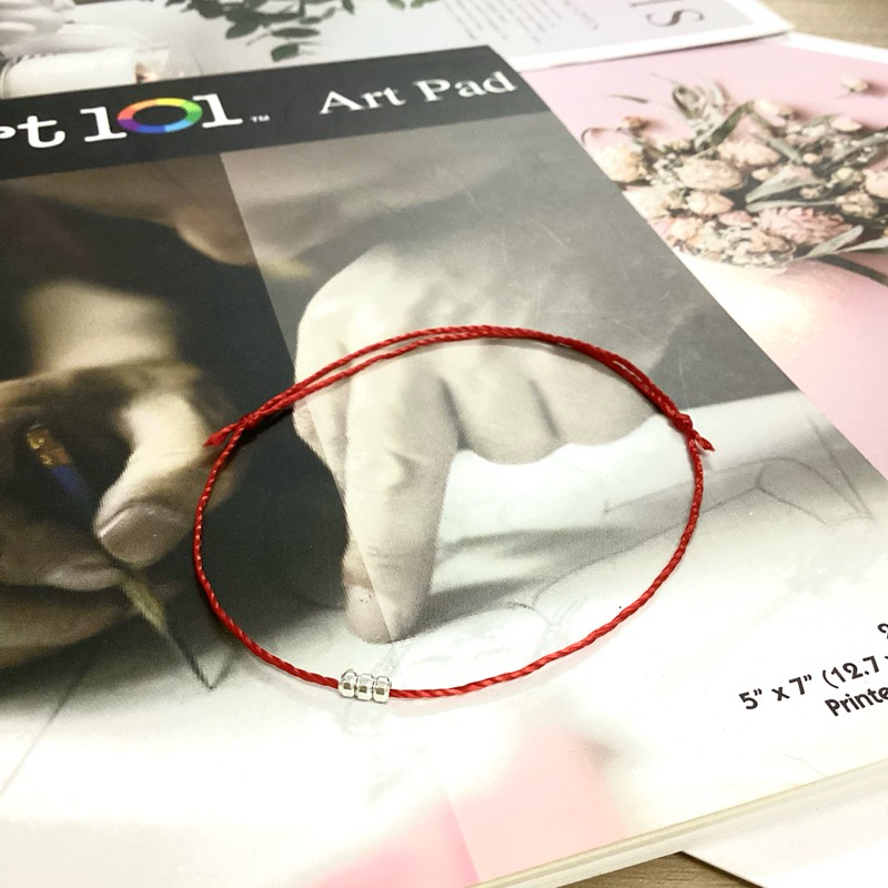 Vòng chỉ đỏ MAY MẮN Vòng tay handmade ngày tết dây mảnh siêu dễ thương