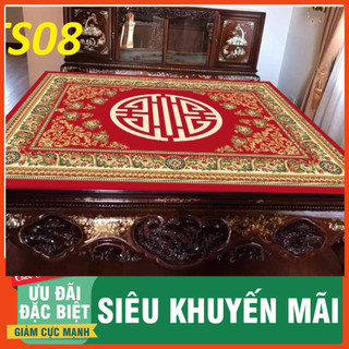 Thảm trải sập, chiếu ngựa, thảm trải sàn phòng thờ bali 5d