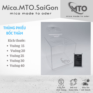 .thùng bốc thăm trúng thưởng - tặng kèm ổ khóa số - thùng bỏ phiếu