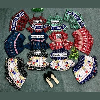đồ ngủ 2 dây, sét áo 2 dây lụa satin