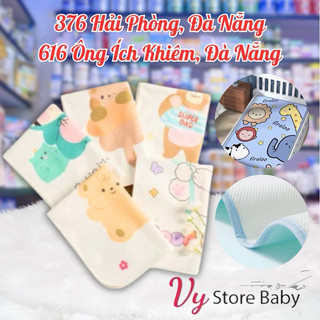 Tấm lót chống thấm 4D họa tiết đáng yêu cho bé