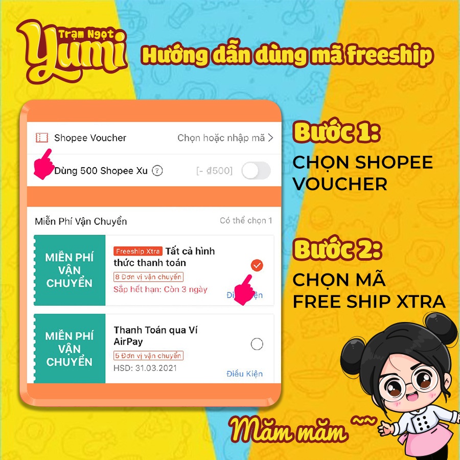 Mực xé sợi mix 3 vị hấp dừa - bơ tỏi - sốt chanh Yumi 300g đồ ăn vặt hải sản khô mực thơm ngon
