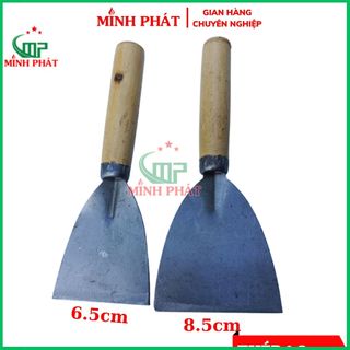 Xủi tường cán gỗ minh phát, cây xủi tường cũ 6.5cm 8.5cm cán gỗ