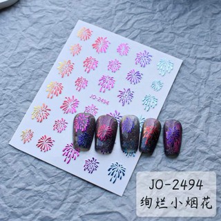 Sticker Dán Móng Phao Hoa Tết 2024