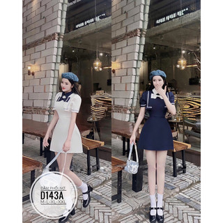 BIGSIZE Đầm phối nơ D143A