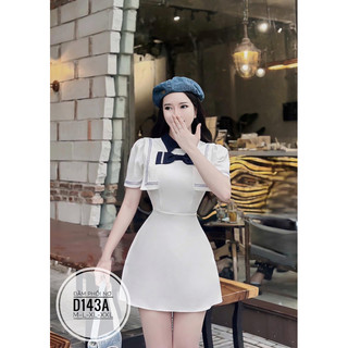 BIGSIZE Đầm phối nơ D143A