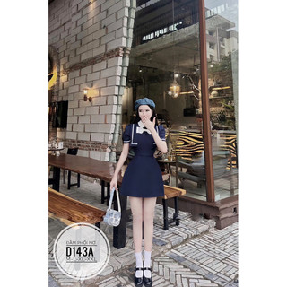 BIGSIZE Đầm phối nơ D143A