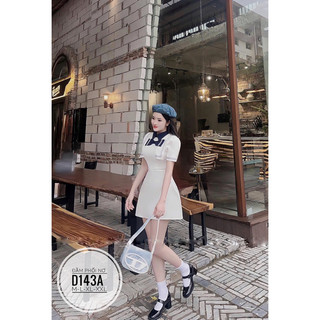 BIGSIZE Đầm phối nơ D143A