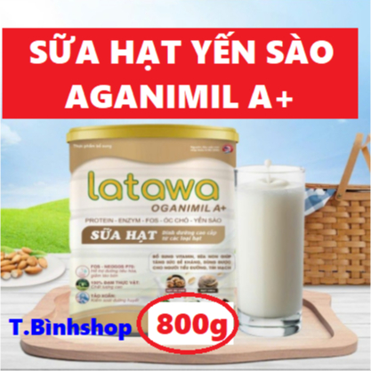 [Hộp 800g, HSD 2027] Sữa hạt Latatwa Organimil A+.