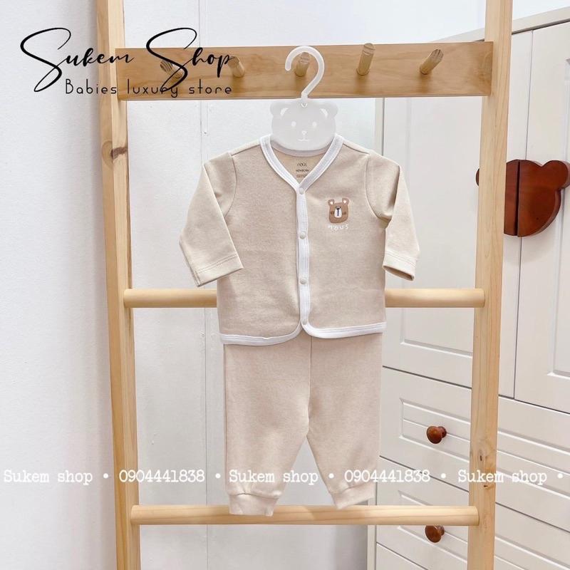 NOUS - Bộ NOUS dài tay thu đông cho bé sơ sinh size NB