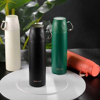 Bình giữ nhiệt bằng thép không gỉ 304 chất lượng cao Bình nước giữ nhiệt 500ml có cốc giữ nhiệt cầm tay, Cốc giữ nhiệt nam nữ sinh viên, Bình nước di động tươi mát