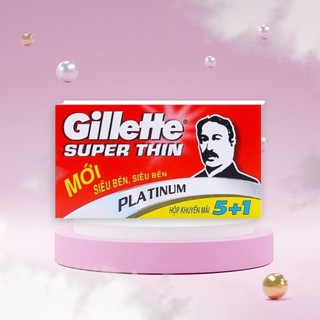 [Mẫu mới) Lưỡi lam Gillette® hộp 5+1 lưỡi/ Siêu mỏng - Siêu bền