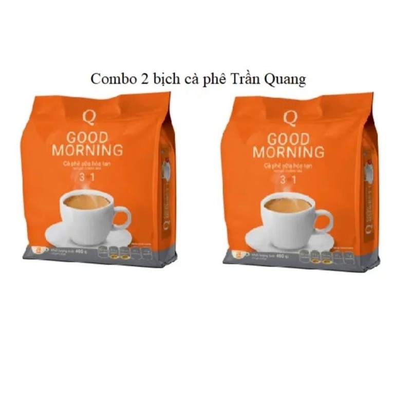 2 bịch cà phê sữa Trần Quang bịch 24 gói
