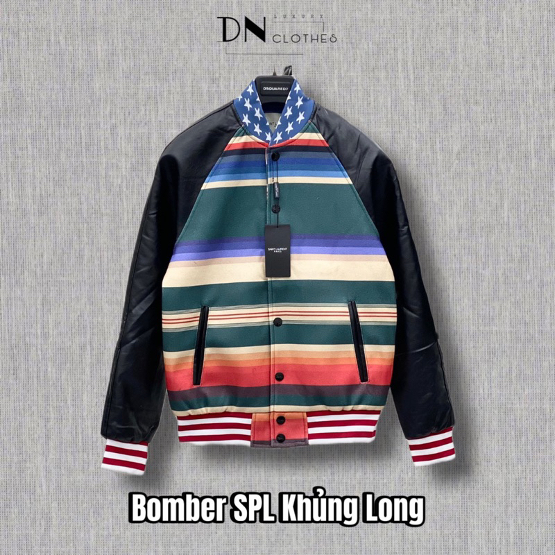 ⚜️[Cao cấp - Loại 1] - Áo Khoác Bomber SLP - Áo Bomber SLP Khủng Long Đính Đá Mexican T-Rex Teddy Nam Nữ