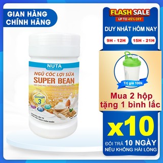 [TRỢ GIÁ] 500G BỘT NGŨ CỐC LỢI SỮA CAO CẤP, NGŨ CỐC MẸ BẦU 100% THIÊN NHIÊN SUPER BEAN MILK