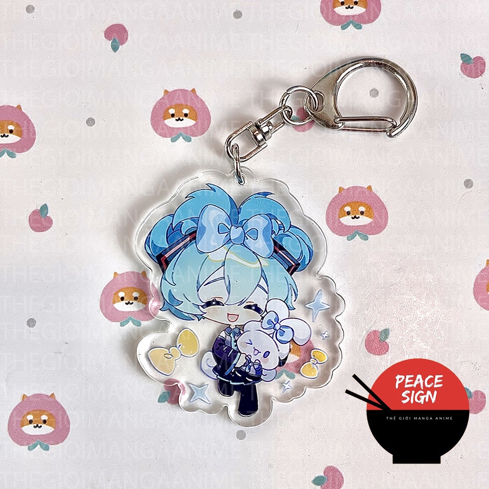 Móc khóa HATSUNE MIKU Vocaloid nhiều mẫu keyring mica trong acrylic in hình game anime chibi quà tặng độc đáo