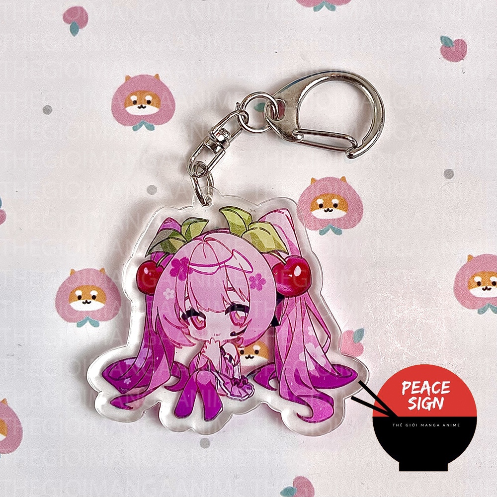 Móc khóa HATSUNE MIKU Vocaloid nhiều mẫu keyring mica trong acrylic in hình game anime chibi quà tặng độc đáo