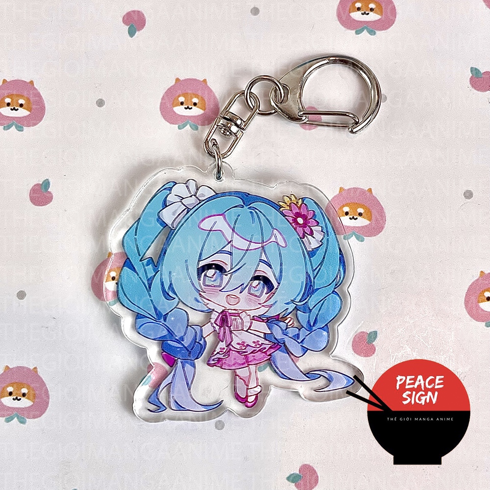 Móc khóa HATSUNE MIKU Vocaloid nhiều mẫu keyring mica trong acrylic in hình game anime chibi quà tặng độc đáo