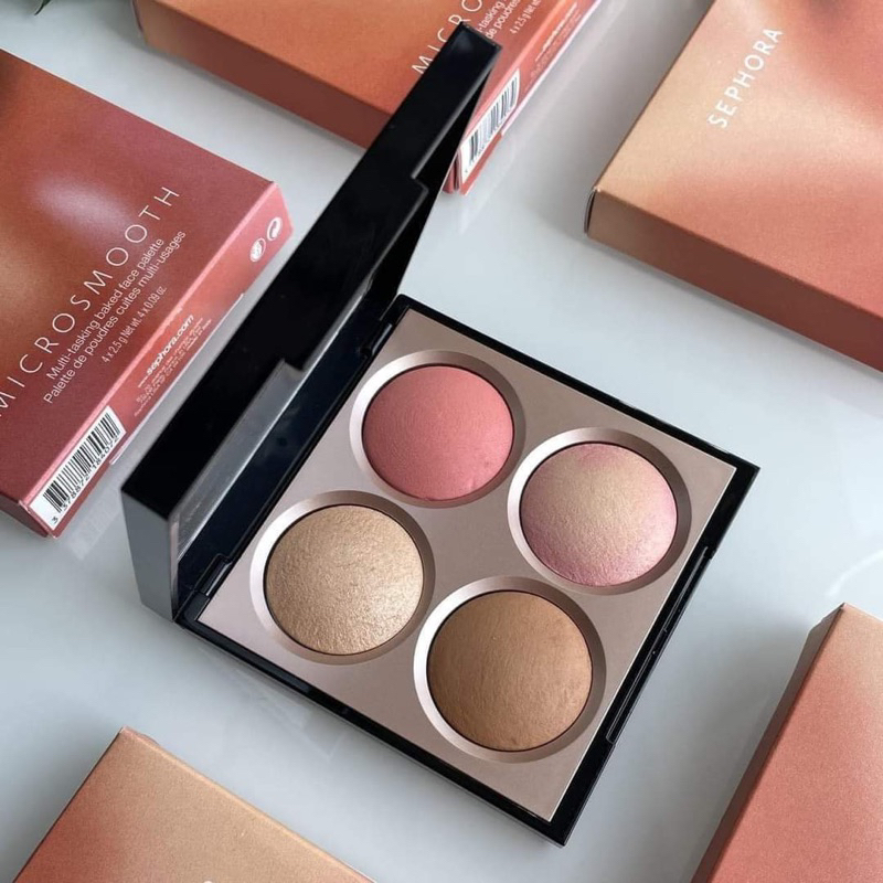 Bảng phấn má, tạo khối, highlight Sephora Microsmooth Mult