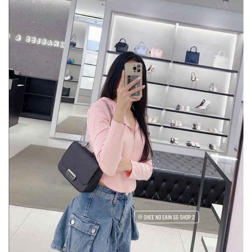 Túi CnK Double Chain Link Crossbody Bag